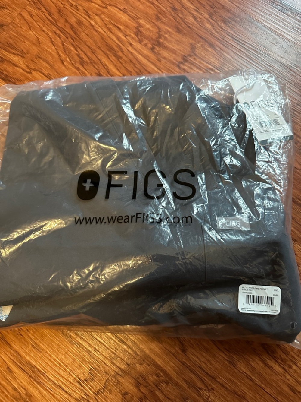 Figs Catarina One-Pocket Scrub Top Charcoal Women’s 3XL NWT NIB - Picture 5 of 6